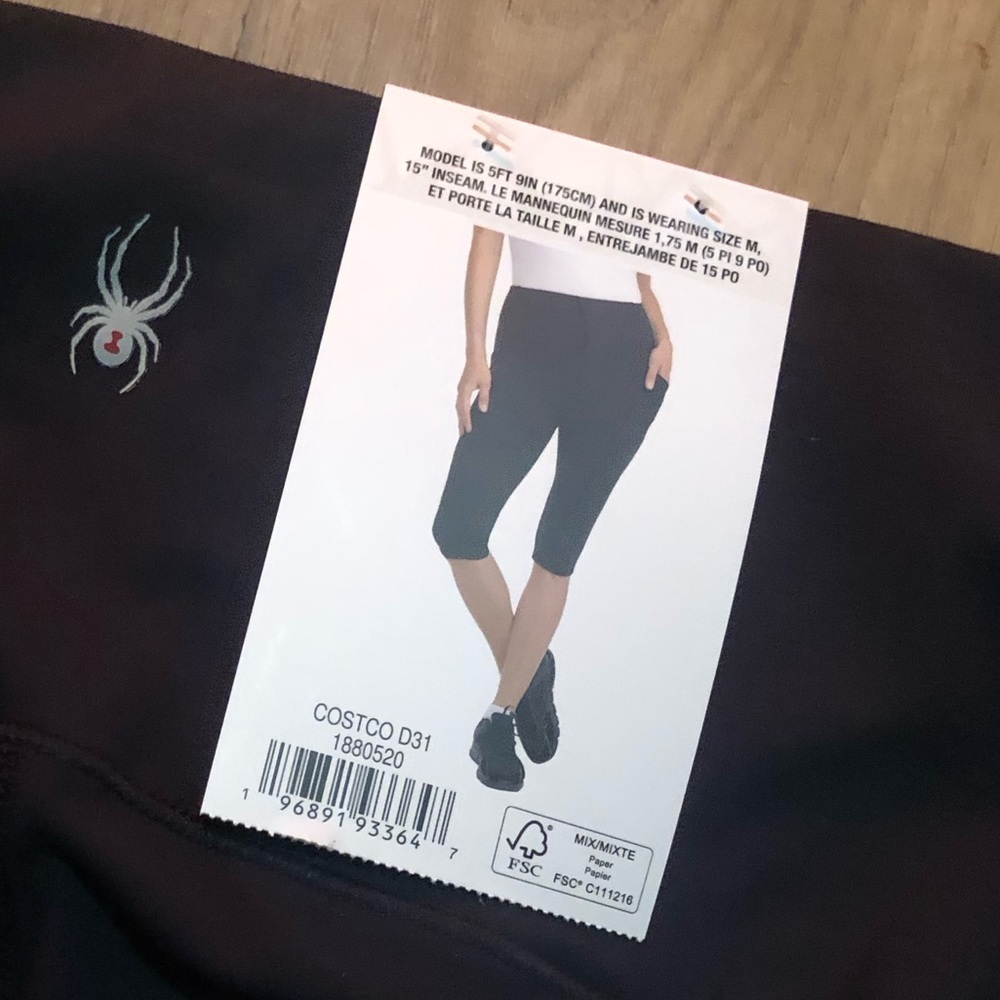 🔊Spyder | Cropped Black Leggings